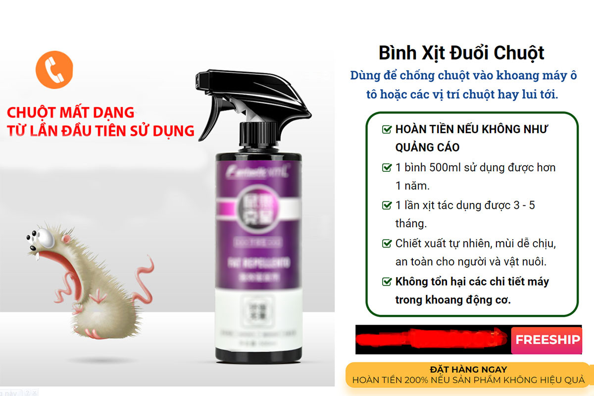 Thuốc Đuổi Chuột Trên Ô Tô: Giải Pháp Hiệu Quả Bảo Vệ Xe