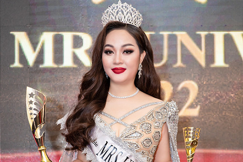 Hoàng Thanh Nga đoạt Á hậu 1 Hoa hậu quý bà Hoàn vũ 2022