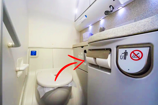 Vì sao không nên dùng giấy vệ sinh trên máy bay?