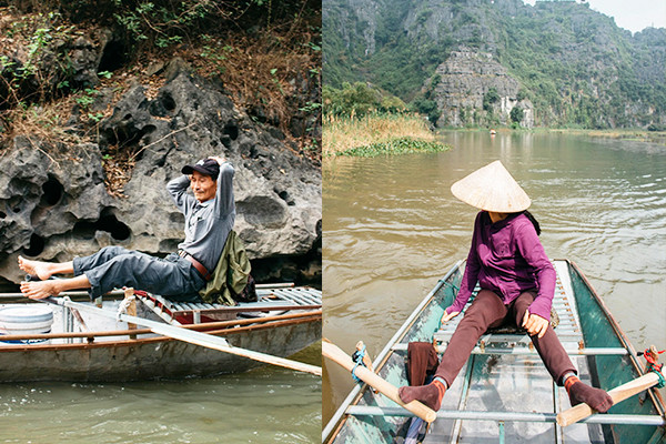 Kỹ thuật chèo thuyền bằng chân của dân Ninh Bình khiến khách Tây 'phục lăn'