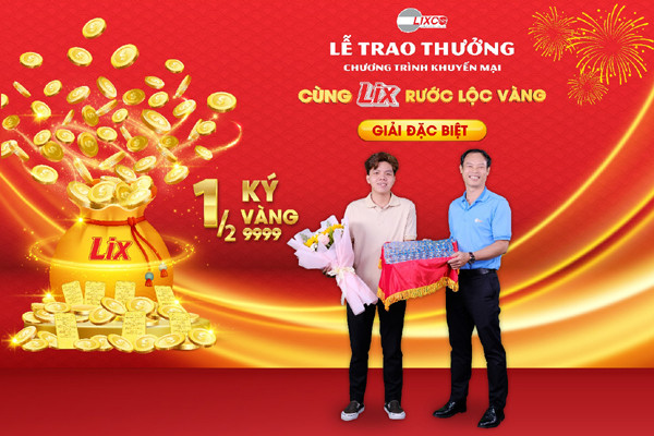 Mua bột giặt Lix không ngờ trúng 133 chỉ vàng