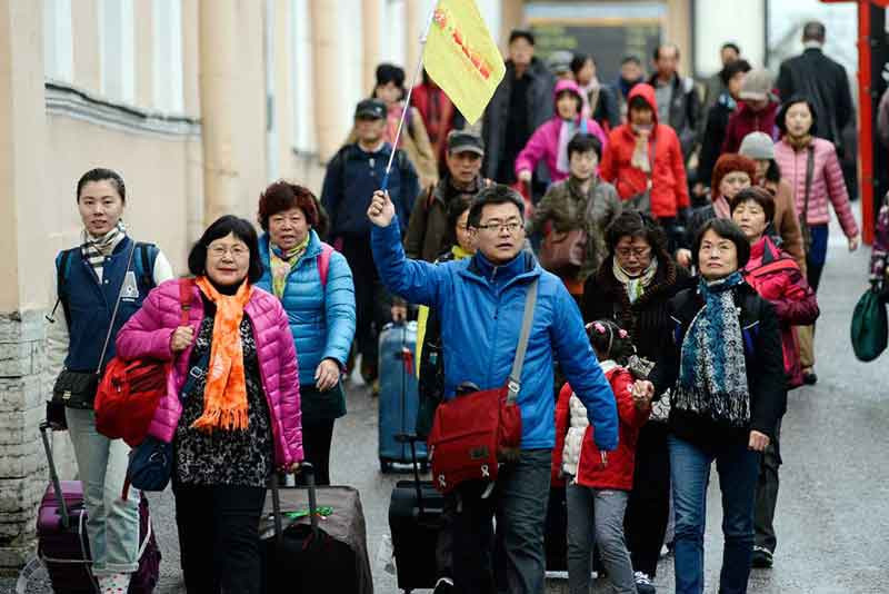 Hectic preparations are made to receive Chinese travelers