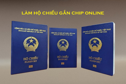 Cách làm hộ chiếu gắn chip online, nhận hộ chiếu tại nhà