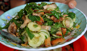 Neem leaves salad: A speciality of An Giang province