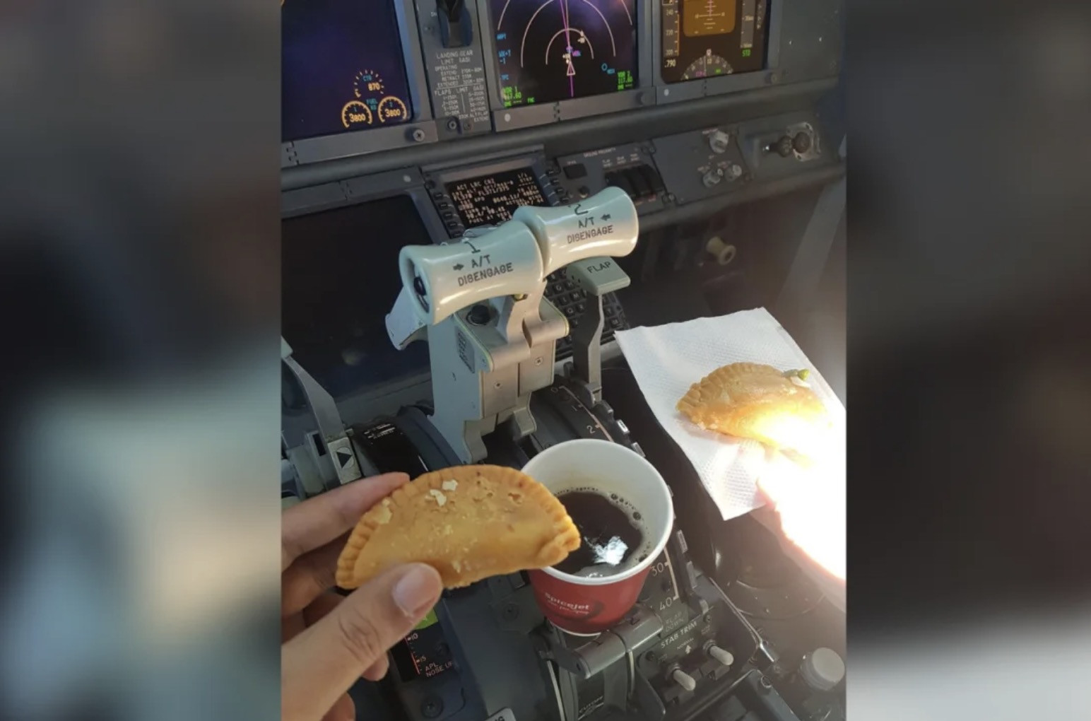 Hai phi công Ấn Độ bị đình chỉ bay vì ăn bánh, uống cà phê trong buồng lái
