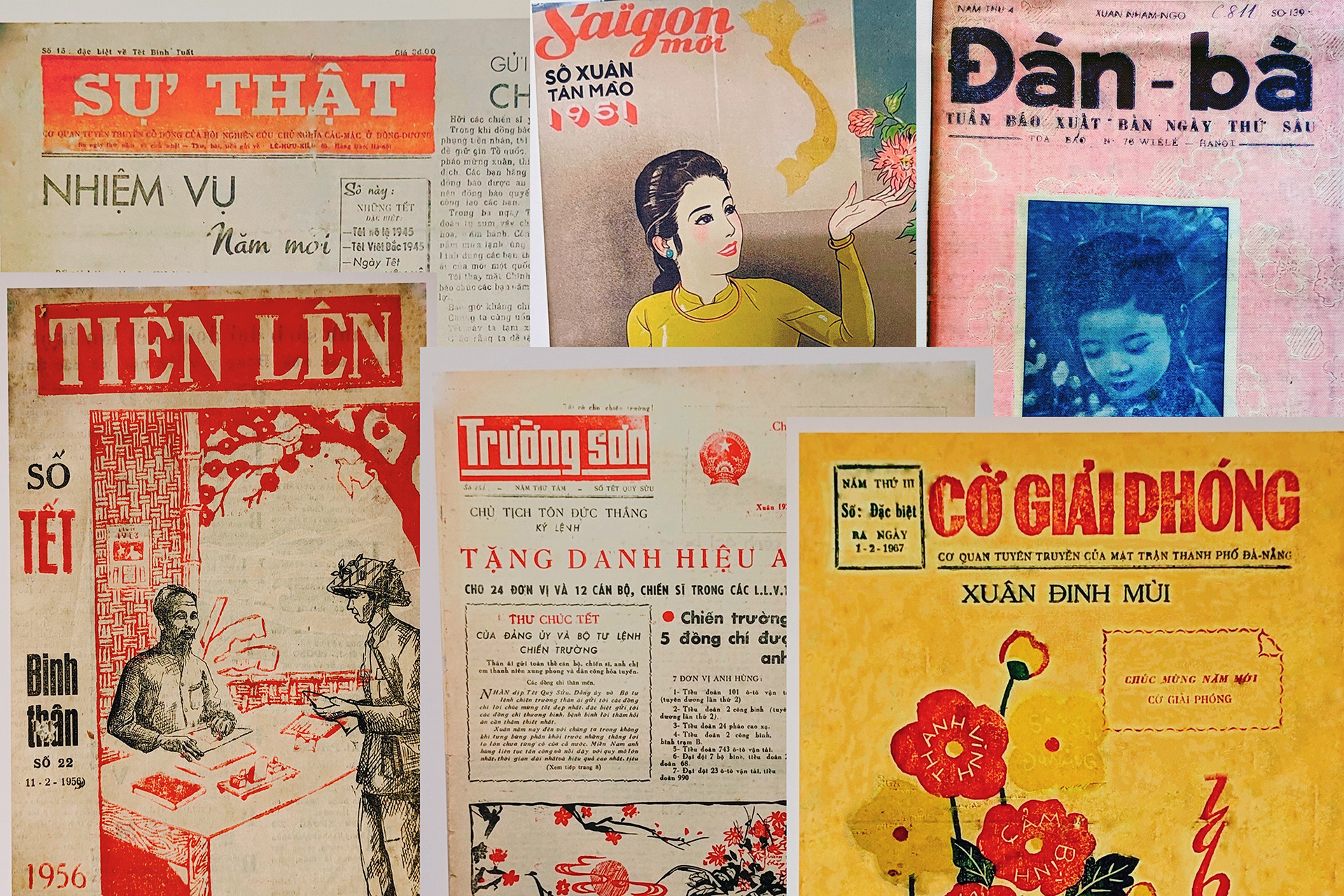 Hai thế kỷ bìa báo Tết Việt Nam