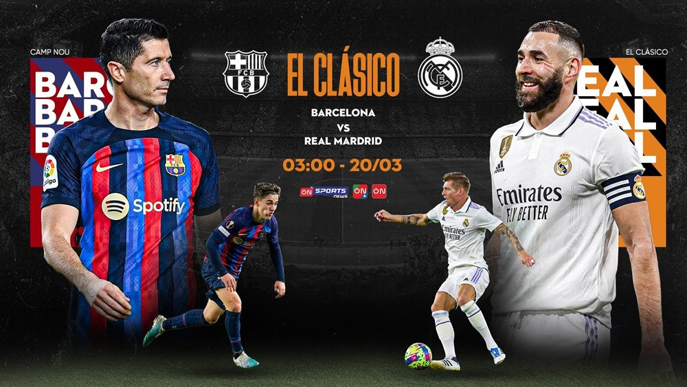 Link xem trực tiếp bóng đá Barcelona vs Real Madrid - vòng 26 La Liga