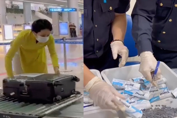 Cảnh soi chiếu lộ rõ ‘lô’ ma túy trong hành lý của 4 tiếp viên Vietnam Airlines