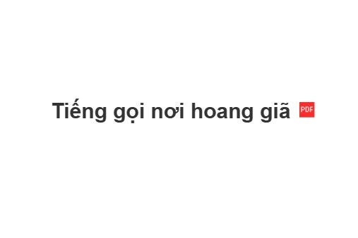 'Tiếng gọi nơi hoang giã' là cách viết đúng hay sai?