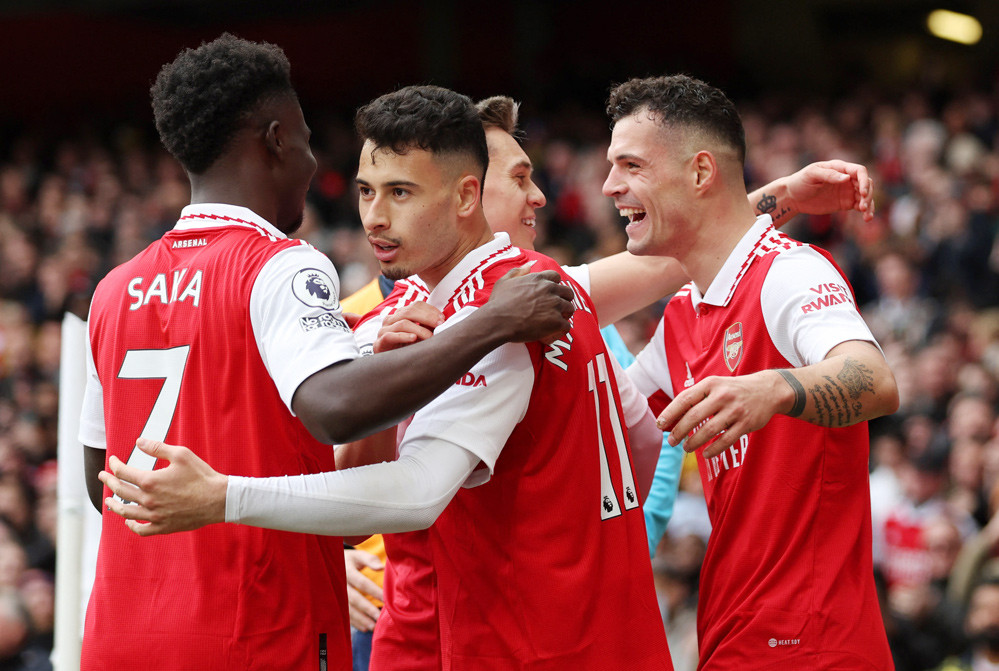 Bảng xếp hạng Ngoại hạng Anh 2022-23 mới nhất: Arsenal bỏ xa Man City 8 điểm