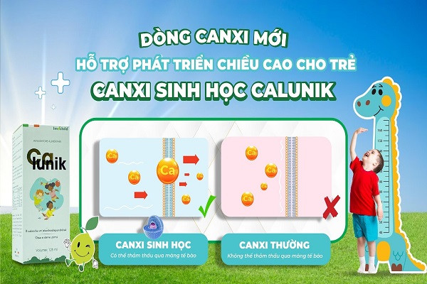 Lợi ích tuyệt vời của canxi sinh học với sự phát triển của trẻ