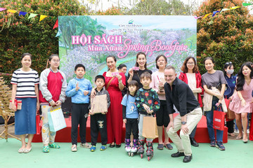 Trẻ nhỏ hào hứng tham gia hội sách Xuân Ciputra Hanoi 2023
