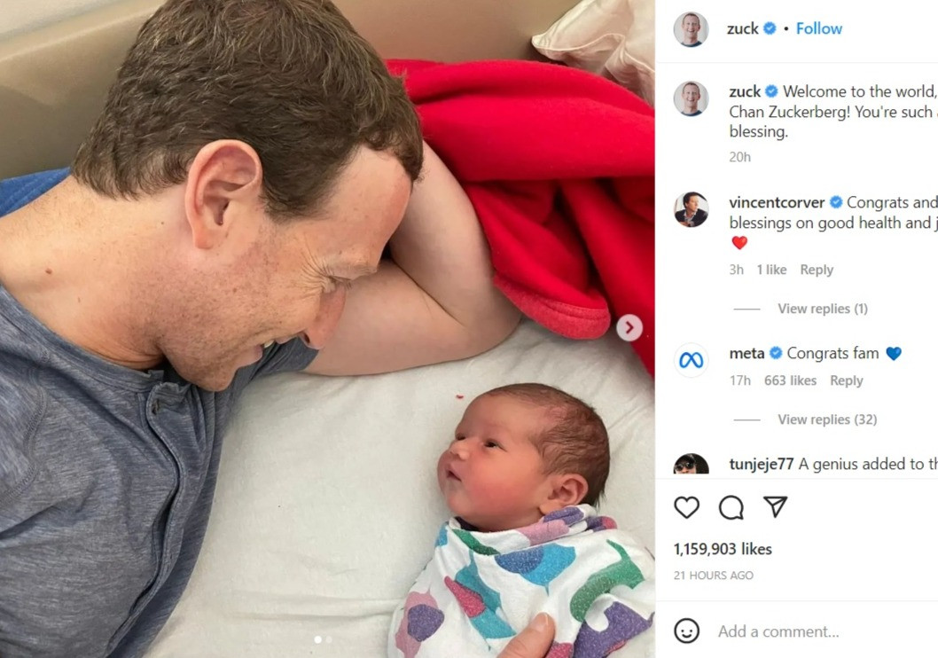 Mark Zuckerberg đặt tên con theo các hoàng đế La Mã