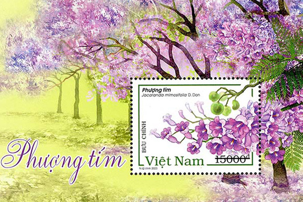 Bộ TT&TT phát hành bộ tem “Phượng tím” vào ngày 30/3