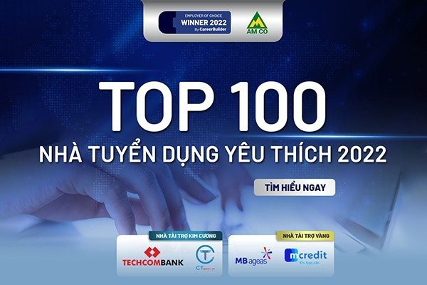 CareerBuilder công bố Top 100 nhà tuyển dụng được yêu thích năm 2022