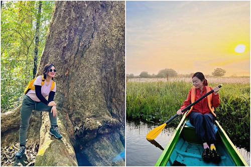 2 cô gái Hà Nội chinh phục Nam Cát Tiên, kể lúc tắm rừng, soi mắt cá sấu đêm