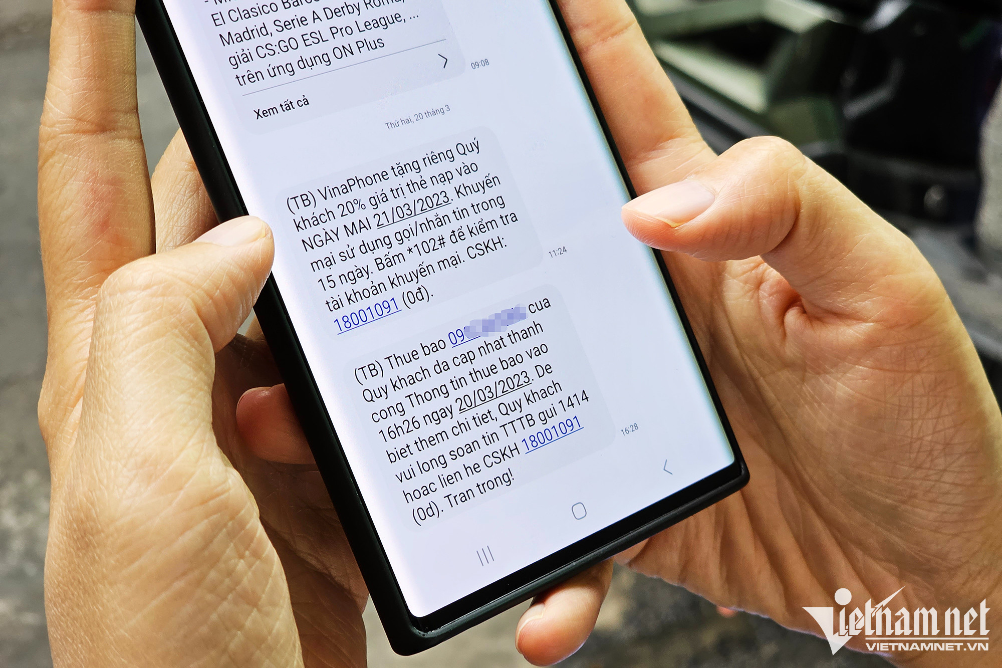 Hôm nay, VinaPhone bắt đầu 