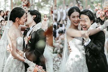Tăng Thanh Hà, Chi Pu xinh đẹp dự hôn lễ của Kathy Uyên ở Đà Lạt