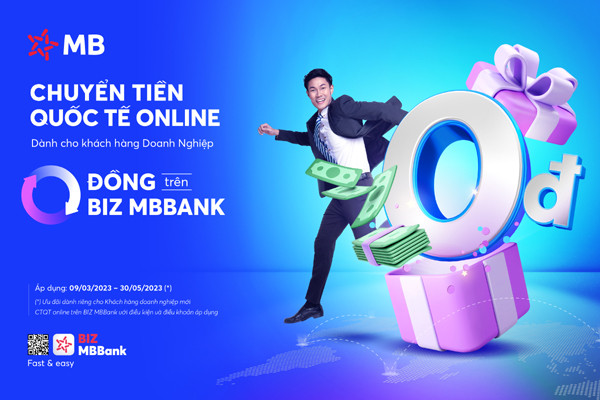 Chuyển tiền quốc tế miễn phí trên BIZ MBBank