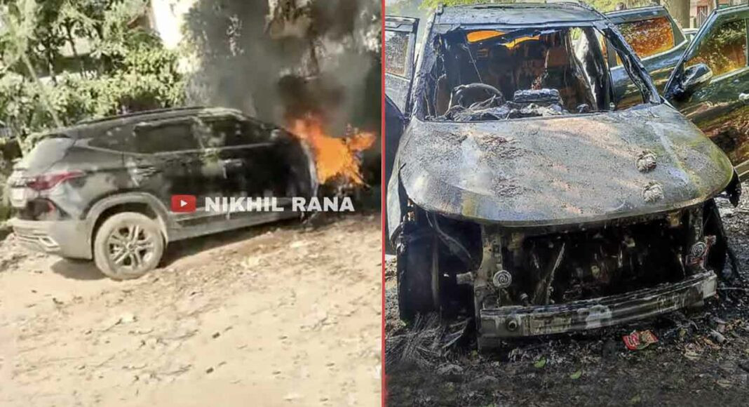 Ấn Độ: Xe KIA Seltos bất ngờ bốc cháy, hãng xe từ chối chịu trách nhiệm