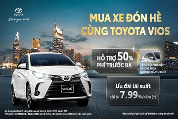 Ưu đãi tới 37 triệu đồng cho khách mua Toyota Vios tháng 4