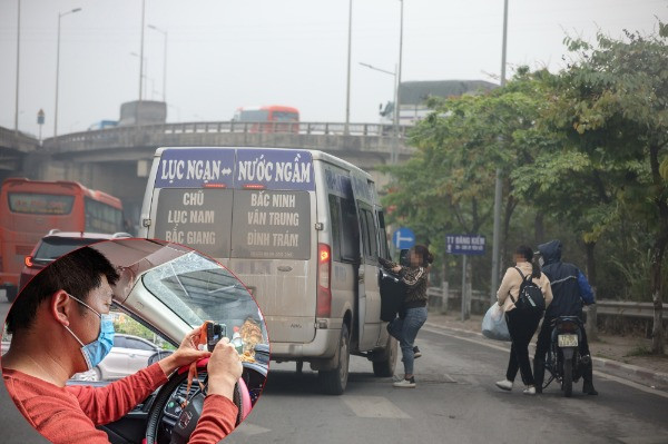 Cảnh sát hóa trang ghi hình ô tô bắt khách dọc đường, tài xế xếp hàng nộp phạt