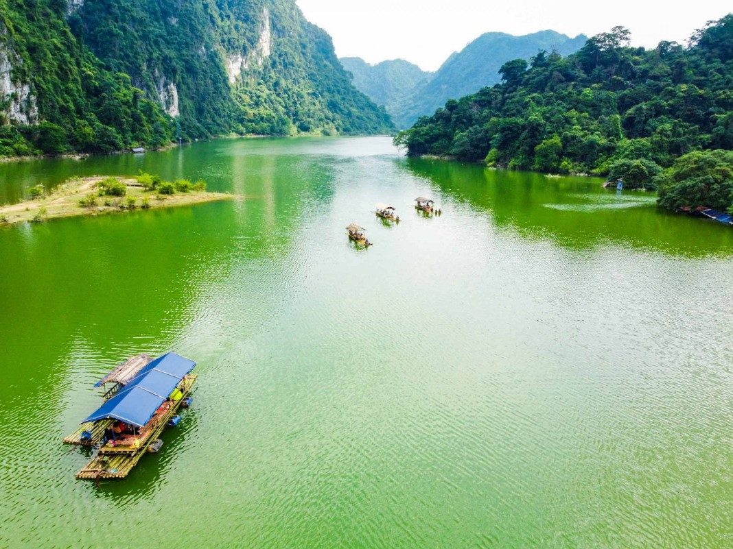 ﻿The peaceful scenery of Huu Lien Commune