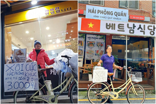 Xe xôi khúc Việt ở xứ kim chi bán trăm suất mỗi ngày, khách Hàn Quốc khen nức nở