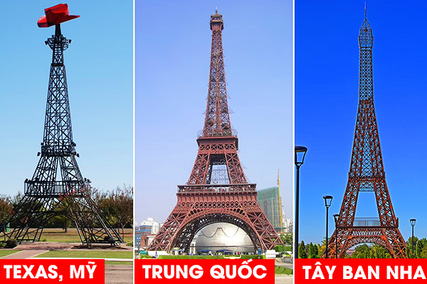 Muôn kiểu phiên bản nhái tháp Eiffel lừng danh trên thế giới