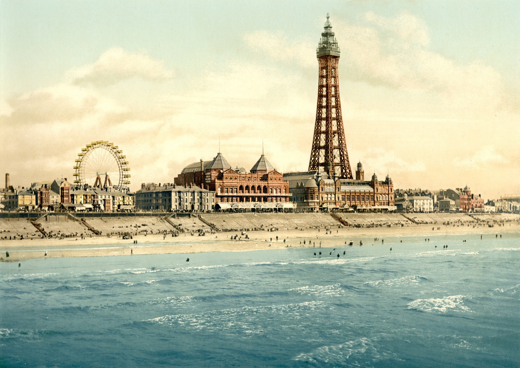 view from north pier blackpool lancashire england ca 1895 586