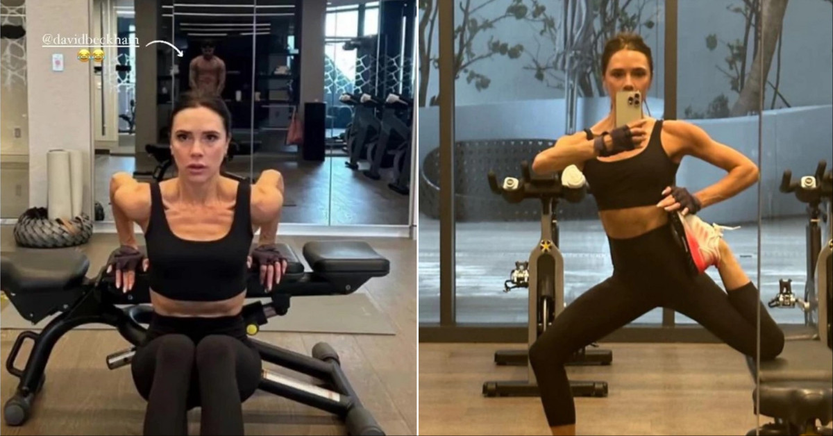 Victoria Beckham đăng ảnh tập gym, fan đổ dồn sự chú ý vào David Beckham