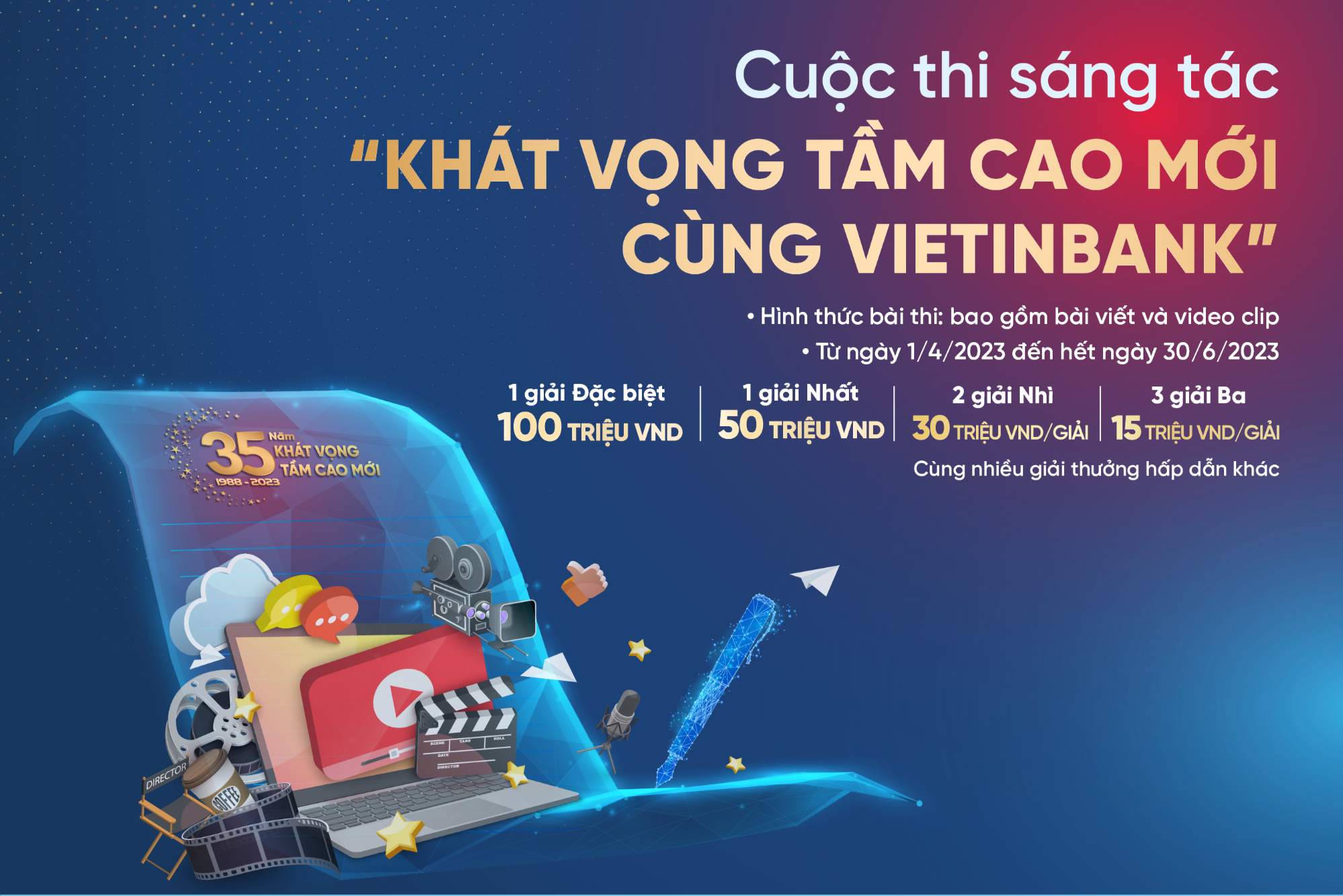 Phát động cuộc thi sáng tác ‘Khát vọng tầm cao mới cùng VietinBank’