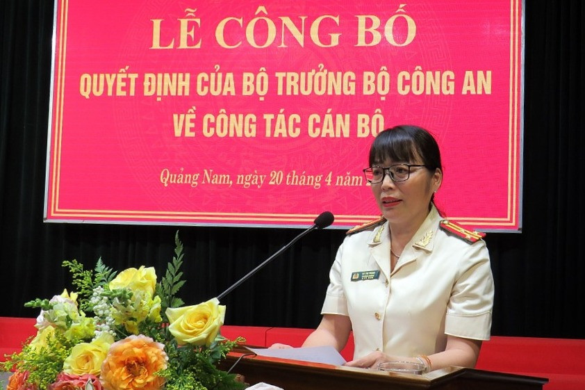 Công an tỉnh Quảng Nam có nữ phó giám đốc đầu tiên