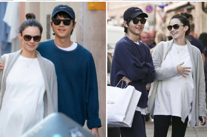 Song Joong Ki và bạn gái người Anh tình tứ dạo phố Rome