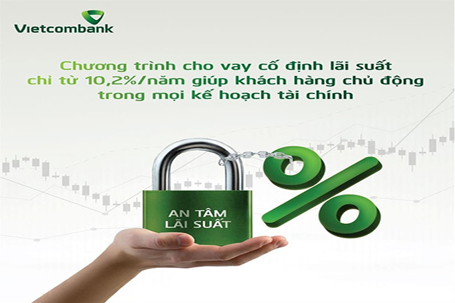 Vietcombank áp dụng lãi suất cố định cho khách hàng bán lẻ