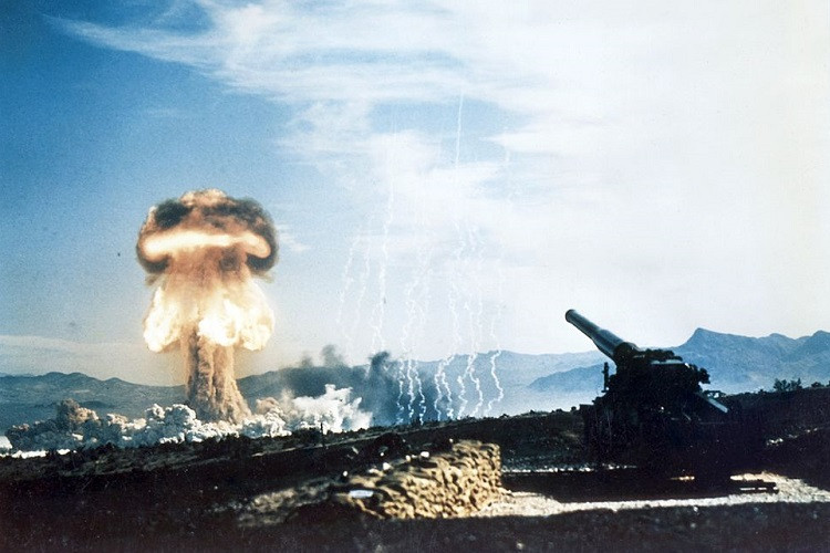 Sức tàn phá của pháo bắn đạn hạt nhân đầu tiên trên thế giới