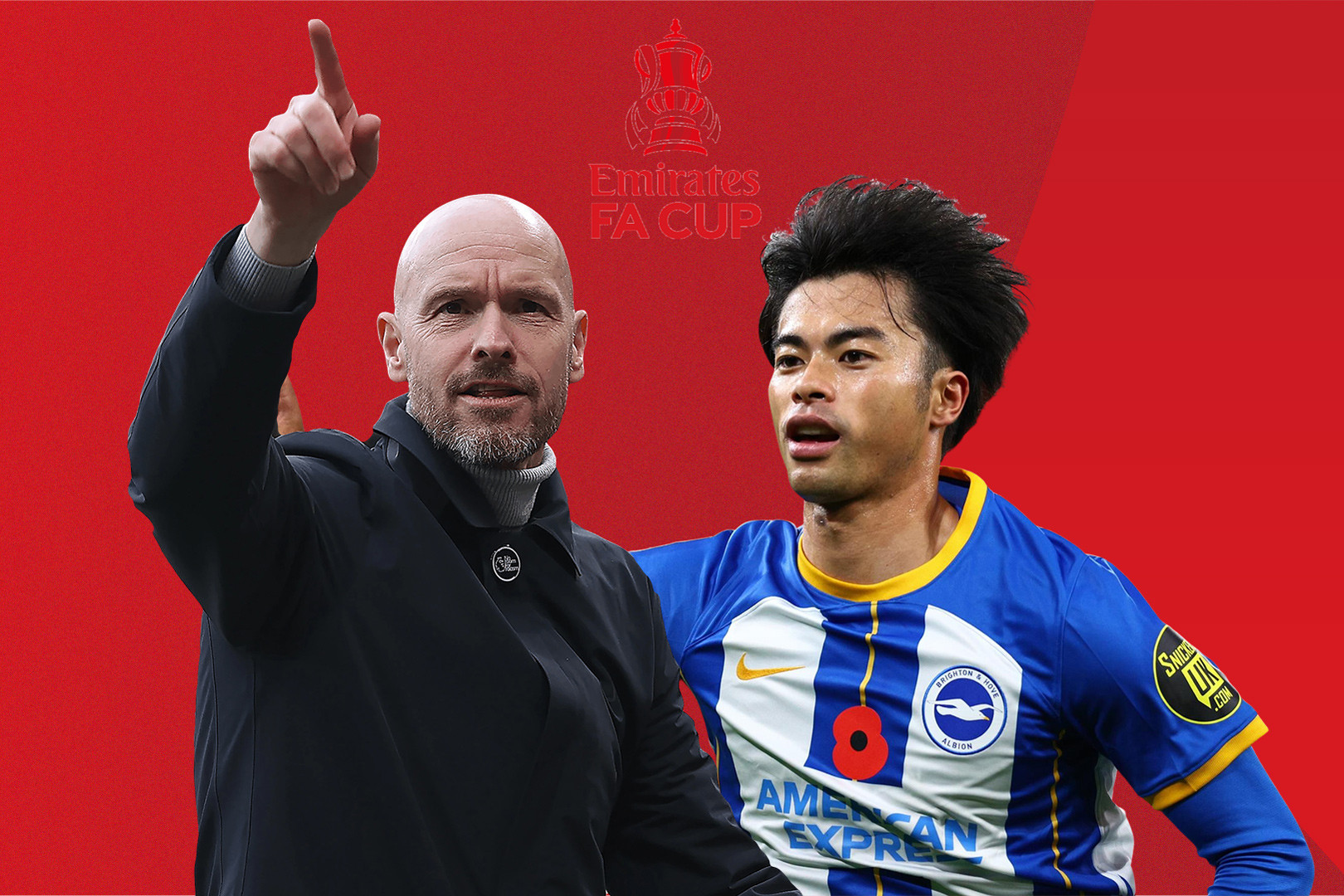 MU đấu Brighton: Erik ten Hag và bài toán Mitoma