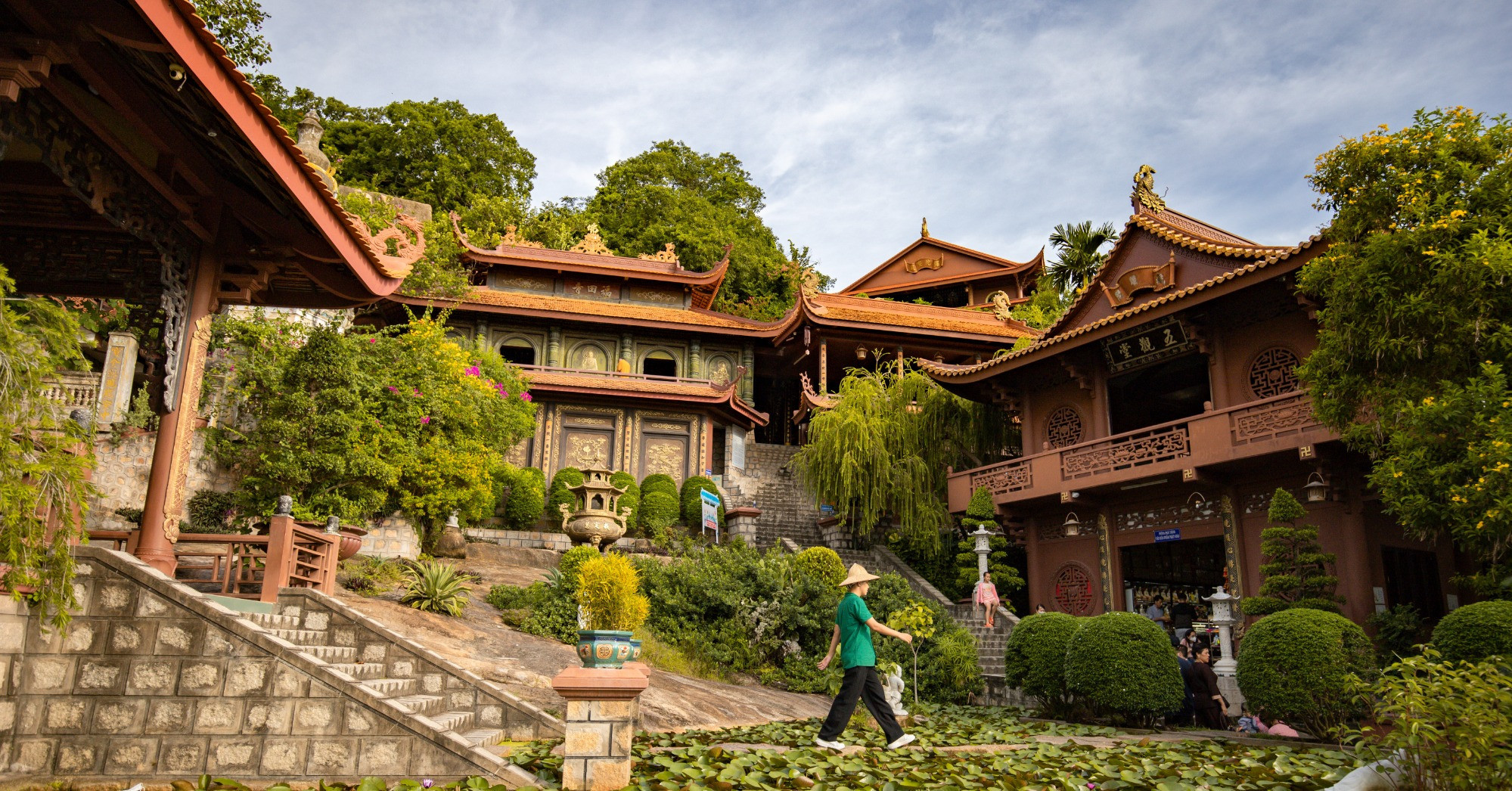 Ancient mountain pagoda and the story of giant serpents