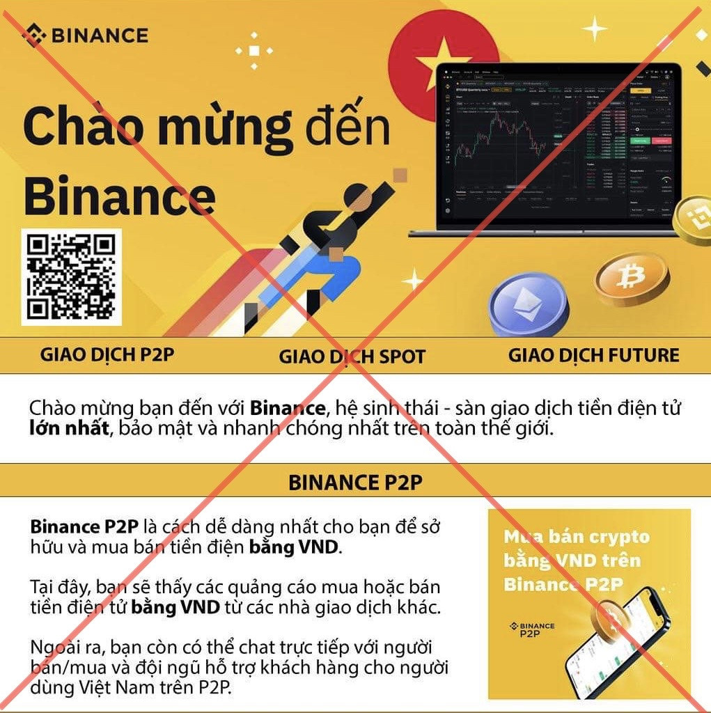 Chợ tiền mã hoá bất hợp pháp và đánh bạc trên Binance