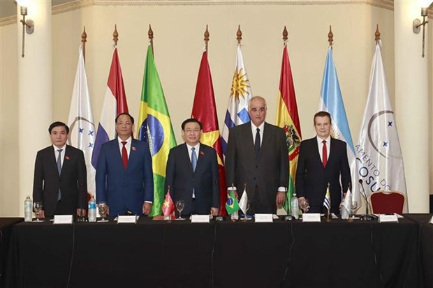 NA Chairman holds talks with MERCOSUR Parliament’s leaders hinh anh 1