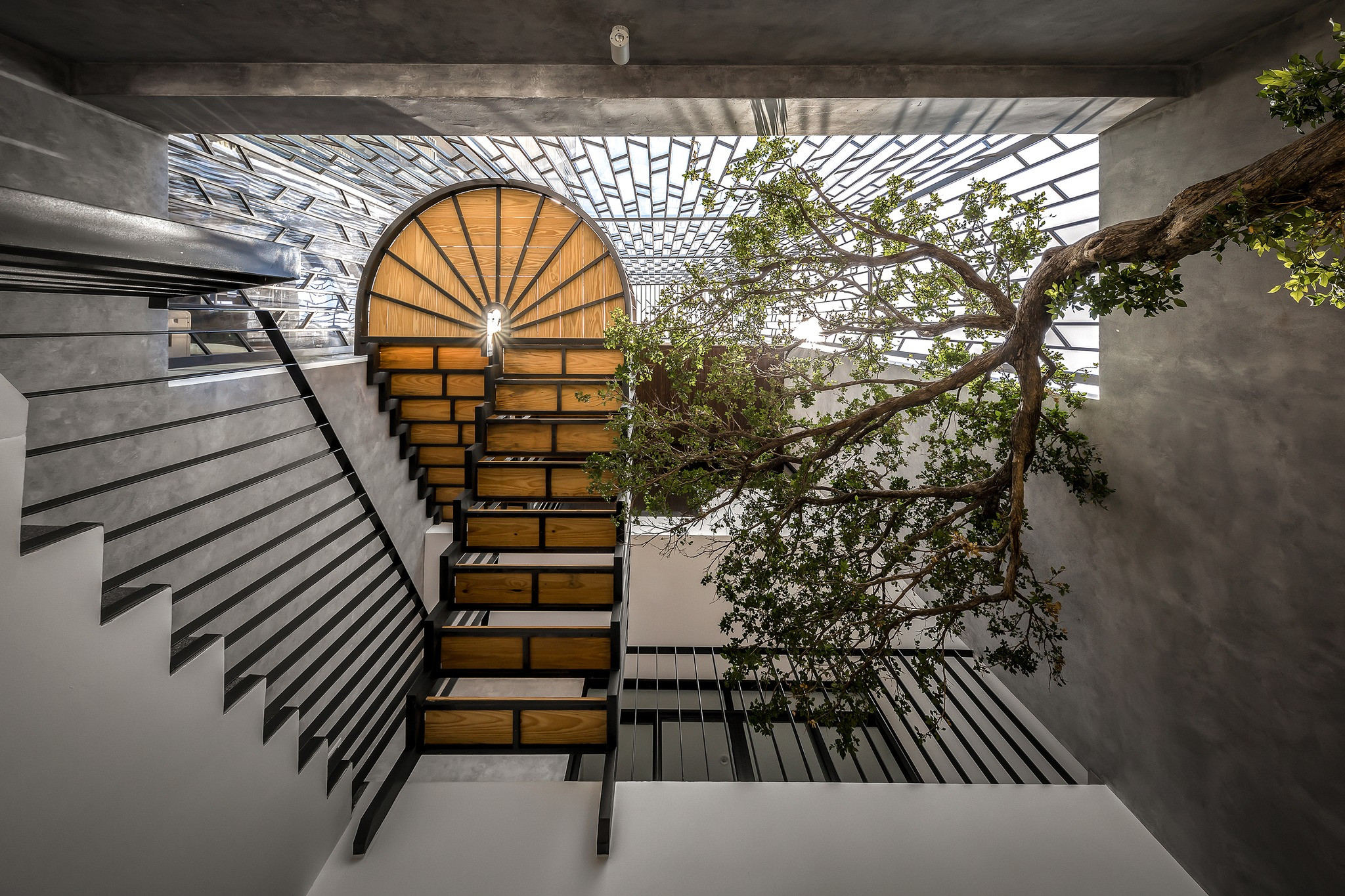 Nhà phố giảm áp lực khói bụi và tiếng ồn với không gian ngập màu nắng