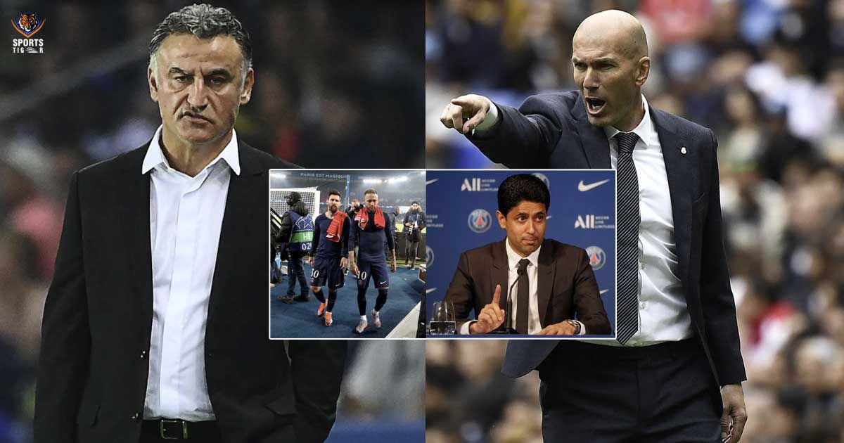 PSG ra tối hậu thư cho HLV Galtier, gọi Zidane giải cứu Mbappe