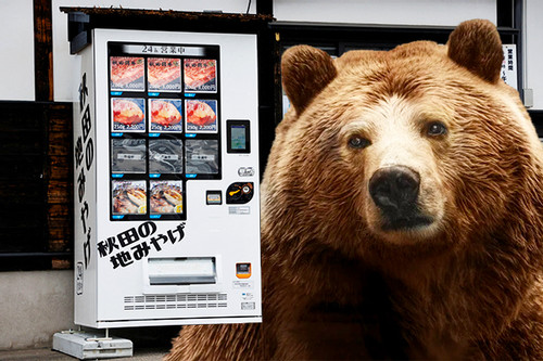 Bỏ gần 400 nghìn đồng mua thịt gấu đen từ máy bán hàng tự động ở Nhật
