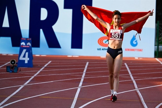 Vietnamese athletes win two medals at fifth Asian U18 Athletics Championship ảnh 1