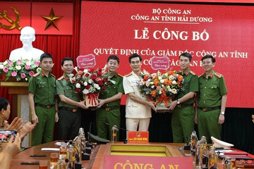 Công an Hải Dương điều động, bổ nhiệm lãnh đạo 3 đơn vị