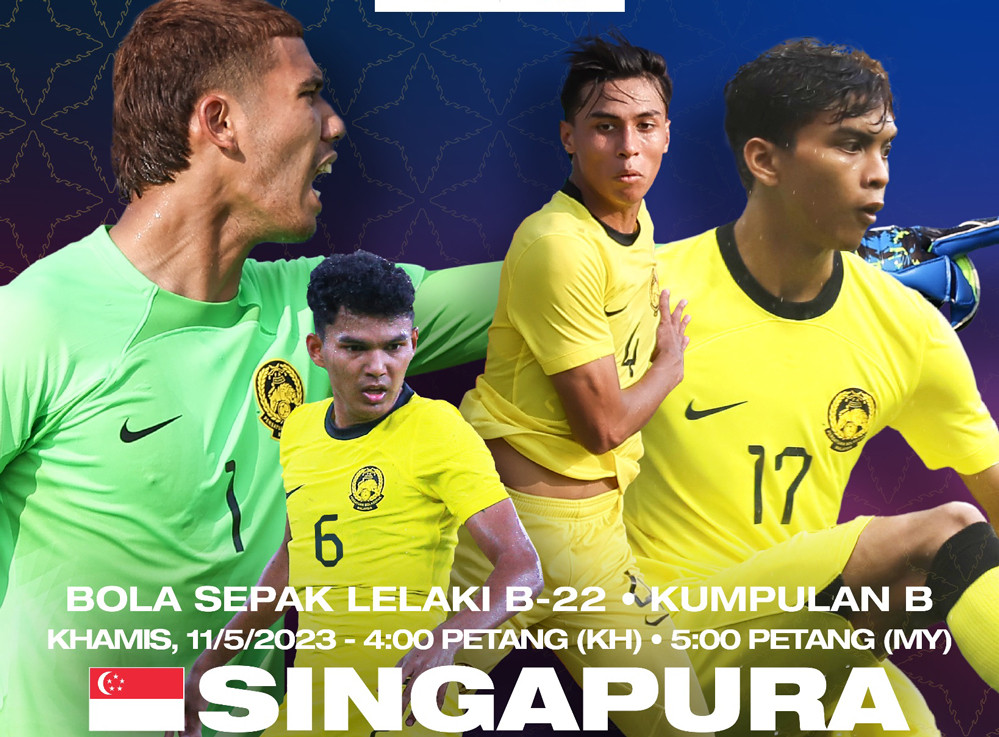 Link xem trực tiếp U22 Malaysia vs U22 Singapore: Bóng đá nam SEA Games 32