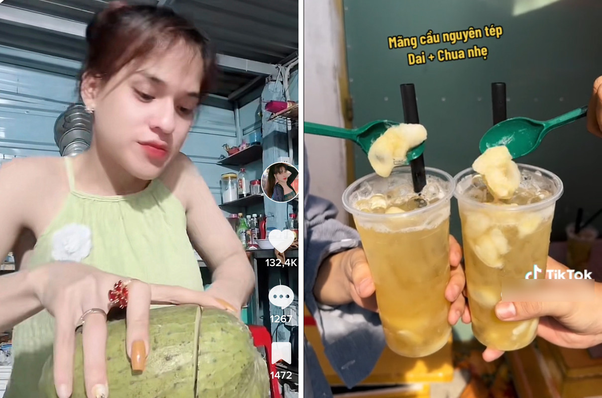 Món trà mãng cầu gây 'bão' ở Long An, khách chạy xe 40 cây số xếp hàng chờ mua