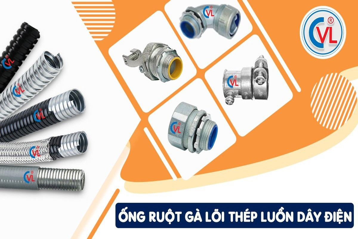 4 loại ống ruột gà lõi thép CVL thay thế hàng nhập khẩu tại nhiều công trình