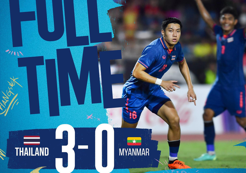 Video U22 Thái Lan 3-0 U22 Myanmar: Bóng đá nam SEA Games 32