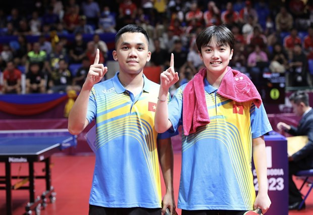 32nd SEA Games: Historic gold for Vietnam in mixed doubles table tennis